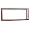 Homeroots 10in Dark Brown And Clear Glass Standard Display Stand 364373 - alternate 10