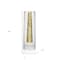 Homeroots 11" Clear And Gold Cylinder Lead Free Crystal Table Vase 375733 - alternate 8