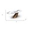Homeroots 94" Gold Gray White and Bronze Ceramic and Steel Pedestal Base Oval Dining Table 718895 - alternate 5