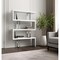 Homeroots 67" White And Silver Metal and Wood Three Tier Etagere Bookcase 555009 - alternate 5