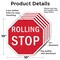 Signmission Rolling Stop, 10 inch X 10 inch, Aluminum Metal Signs, 5PK OC-A-5Pack-10-64 - alternate 6