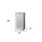 Homeroots 38" White Six Drawer Wood and Mirrored Glass Jewelry Armoire 286101 - alternate 7