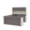 Bestar U Shaped Desk U-Shape Workstation, 92.6" D X 65.9" H, 71.1" W X Melamine, Slate/Sandstone 93863-59 - alternate 1