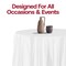 Smarty Had A Party 84 White Round Disposable Plastic Tablecloths 96 Tablecloths, 96PK 823270-WH-CASE - alternate 9