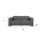 Homeroots 80in Black and Brown Leather Power Reclining Loveseat 720535 - alternate 10