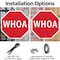 Signmission Whoa, 6 Inch X 6 Inch, Plastic Sign OC-P-6-63 - alternate 7