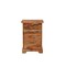 Homeroots 30" Natural Solid Wood Three Drawers Filing Cabinet 565281 - alternate 1