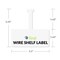 C-Line Products 3-1/2" x 1-1/2" White Wire Shelf Tag, 10PK 87411 - alternate 6