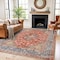 World Rug Gallery Red Vintage Medallion Rug, Washable, Low Pile, Great for Bedrooms or Living Rooms 7ft 7in x 9ft 6in WR171RED8X10 - alternate 1