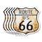 Signmission Route Us 66 Rustic, 12 inch X 12 inch, Aluminum Metal Sign, 5PK SHI-A-5Pack-12-485 - alternate 1