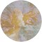 Homeroots 8' Rust And Lavender Round Abstract Washable Indoor Outdoor Area Rug 615622 - alternate 8