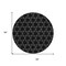 Homeroots 8' Black And White Round Geometric Washable Indoor Outdoor Area Rug 613544 - alternate 8