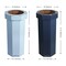 Happimess Fleur 25-Gal. Disposable Cardboard Trash Can and Recycling Bin, Tide Pool Blue/Denim Blue, 2PK HPM1302B-2SET - alternate 8