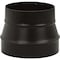 Imperial Stove Pipe Reducer, 8 x 6 in, Crimp, 24 ga Thick Wall, Black, Matte BM0079 - alternate 10