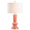 Jonathan Y Ziggy 27" Contemporary Glam Ceramic/Iron LED Table Lamp, Coral/Gold Painting JYL6607B - alternate 11