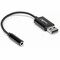 Rocstor USB TYPE-A TO 3.5 MM HEADPHONE JACK ADAPTER - ALUMINUM - BLACK Y10A346-B1 - alternate 1
