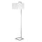 Homeroots 68" Nickel Floor Lamp With White Frosted Glass Rectangular Shade 523419 - alternate 1