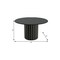 Homeroots 52" Black Solid Wood Pedestal Base Round Top Dining Table 721041 - alternate 7