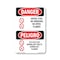 Signmission OSHA, Diesel Fuel No Smoking Bilingual, 5in X 3.5in, 3.5" W, 5" L, Diesel Fuel No Smoking Bilingual OS-DS-D-35-VV-1124 - alternate 1