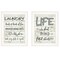 Homeroots Set Of Two Loads of Fun 1 White Framed Print Bathroom Wall Art, 2PK 407106 - alternate 1