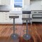 Amerihome Round Adjustable Height Bar Stools with Wood Seat - Espresso Stain BSWTSWBN - alternate 5