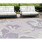 Homeroots 8' X 10' Lavender Lilac And Ivory Floral Washable Indoor Outdoor Area Rug 589551 - alternate 1