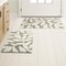 Lavish Home 2PC Bathroom Rug Set 100% Cotton Bath Mats w/ Textured Botanical Leaf Print for Boho Bathroom Decor ST-BATH5-BS - alternate 10