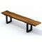 Homeroots 87in Live Edge Acacia Wood Bench With Black Metal Legs 379793 - alternate 5