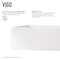 Vigo Magnolia Modern White Matte Stone 21 in. L x 14 in. W x 5 in. H Rectangular Vessel Bathroom Sink VG04010 - alternate 6