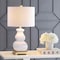 Jonathan Y Vienna 25.5" Ceramic LED Table Lamp, White/Gold JYL3049B - alternate 8