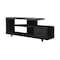 Homeroots 16in Black and Gray Open Shelving TV Stand 332885 - alternate 1
