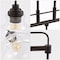Jonathan Y Marlowe 32.5" 3-Light Farmhouse Industrial Iron/Glass Linear LED Pendant, Oil Rubbed Bronze/Clear JYL7589A - alternate 10