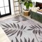 Jonathan Y Havana Tropical Palm Leaf Gray/Black 3 ft. x 5 ft. Indoor/Outdoor Area Rug SMB208B-3 - alternate 8