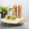 Laurie Gates 16 Inch Lazy Susan in Natural Wood and White Marble 113920.01 - alternate 5