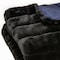 Homeroots 60" X 2" Black Faux Fur Plush Throw Blanket 386749 - alternate 6