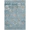 Homeroots 9' X 12' Teal Blue And Aqua Floral Washable Indoor Outdoor Area Rug 609520 - alternate 9