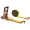 Mytee Products 2inx27ft Self-Tensioning Ratchet Strap with J Hooks - 10,000 lbs BS - Yellow RS227WHTG - alternate 8