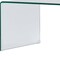 Homeroots 24" Clear Glass Sled Coffee Table 554277 - alternate 6