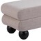 Homeroots 46in Gray and Black Fabric and Solid Wood Upholstered Bench 668862 - alternate 6