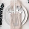 Smarty Had A Party Silver Moderno Plastic Cutlery Set - Spoons, Forks, Knives, Mini Spoons, Mini Forks (300 Guests), 1500PK 9330-SSPCS-CASE - alternate 8