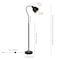 Homeroots 68" Black Adjustable Reading Floor Lamp With Black Dome Shade 523565 - alternate 9