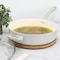 Martha Stewart Everyday Rexford 5 Quart Ceramic Nonstick Aluminum Saute Pan with Lid in Linen 141019.02 - alternate 7