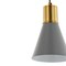 Jonathan Y Apollo 6" 1-Light Mid-Century Modern Iron LED Pendant, Gray/Brass Gold JYL6131C - alternate 11