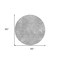 Homeroots 8' Gray And Silver Round Geometric Washable Indoor Outdoor Area Rug 588312 - alternate 8