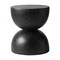 Leisuremod Sage Fiberstone Side Table, Half-Round Hourglass Design, Weatherproof, Fully Assembled SST16BL - alternate 1