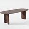 Homeroots 79" Walnut Solid Wood Oval Dining Table 721110 - alternate 6