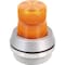 Edwards Signaling Flashing Light with Horn, Amber Lens, Silver Base, Incandescent, 120V AC, 65 FPM, 6 in Dia. 51A-N5-40W - alternate 1