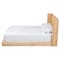 Baxton Studio Glennis Japandi Natural Brown Wood Queen Size Platform Bed with Woven Rattan 257-14010-ZORO - alternate 9