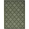 Homeroots 6' X 9' Dark Green And Light Green Trellis Indoor Outdoor Area Rug 545232 - alternate 1