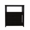 Homeroots 23" Black Wood Nightstand 473303 - alternate 1